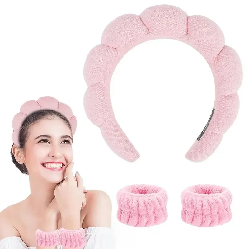 Hairband facial cleanser, cloud sponge hairband, makeup removal belt, foam soft headband, popular in Europe and America