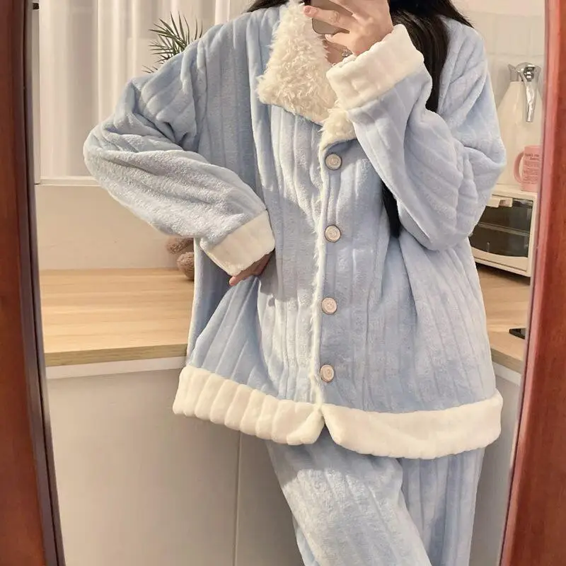 Pijamas de mujer, ropa de dormir, conjunto de pijama de algodón, ropa de casa, Otoño Invierno, Bjamah personalizado, vestido Grinch personalizado para mujer