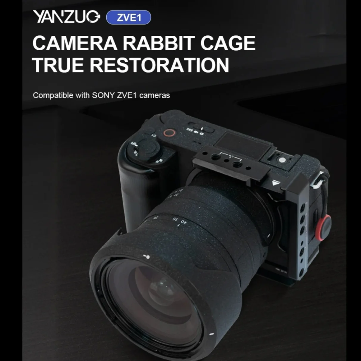 YANZUO Camera Cage Protective Case for Sony ZVE1 Camera