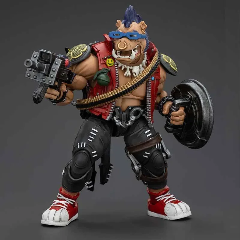 [IN-STOCK] JOYTOY LEVEL NINE 1/12 Action Figure Frontline TMNT-Rocksteady Beebop Anime Military Model Free Shipping