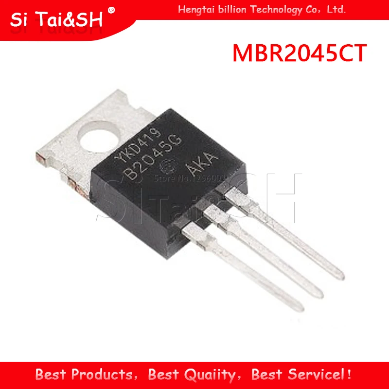 10pcs/lot MBR2045CT MBR2045 MBR2045C Schottky & Rectifiers 20A 45V TO-220 new original