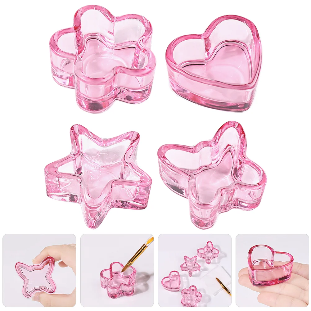 Glass Dappen Monomer Dish Acrylic Nail Cup Acrylic Liquid Powder Dappen Bowl Dish Nail Manicure Tools