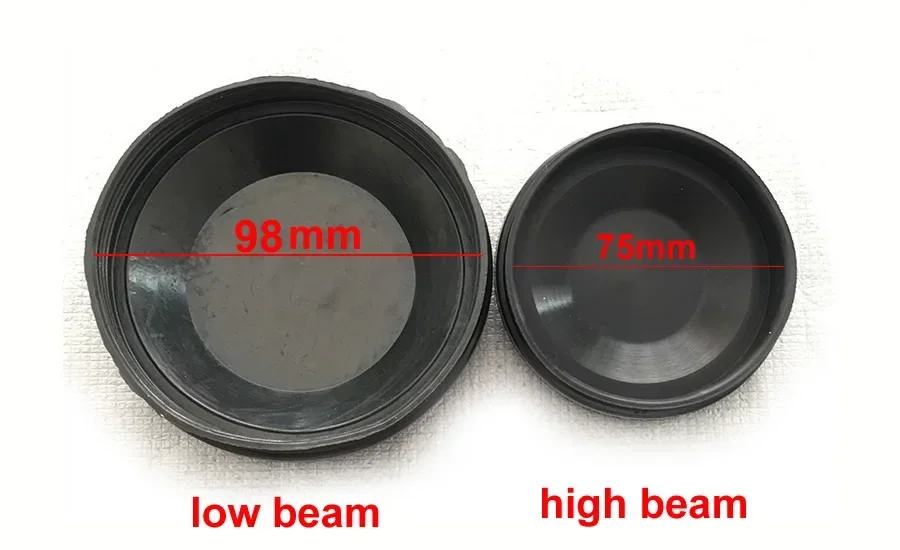 For Besturn B50 Low High Beam Headlamp Rear Cover Dust-proof Waterproof Sealed Plastic Headlight Cap 75mm 100mm 1pcs 2009-2013