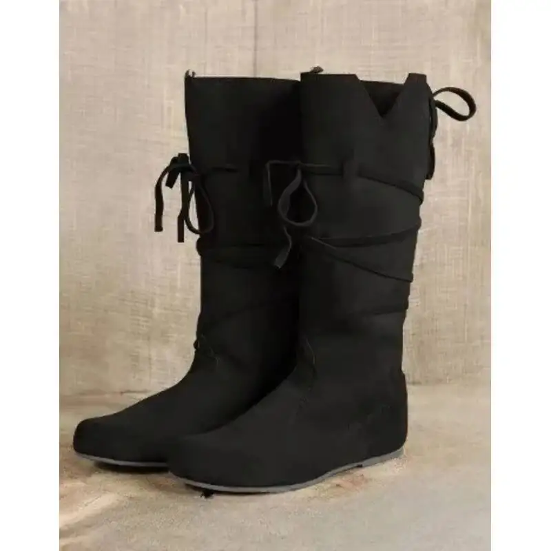 

Средневековые мужские рыцарские сапоги в стиле викингов, ретро, из искусственной кожи, для косплея, для ролевых игр, для вечеринок, для аниме-фестивалей, для воинов, принцев, пиратов, охотников