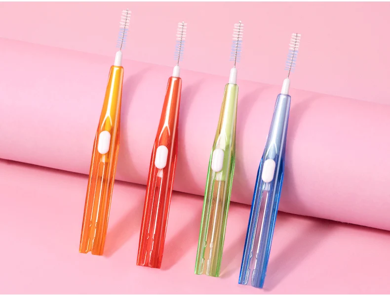 Fawnmum Interdentalbürste, reinigt zwischen den Zähnen, Zahnbürste, Reinigung, Mundwerkzeuge, Zahnkieferorthopädie, tragbar, 0,6–1,2 mm – Detail 11