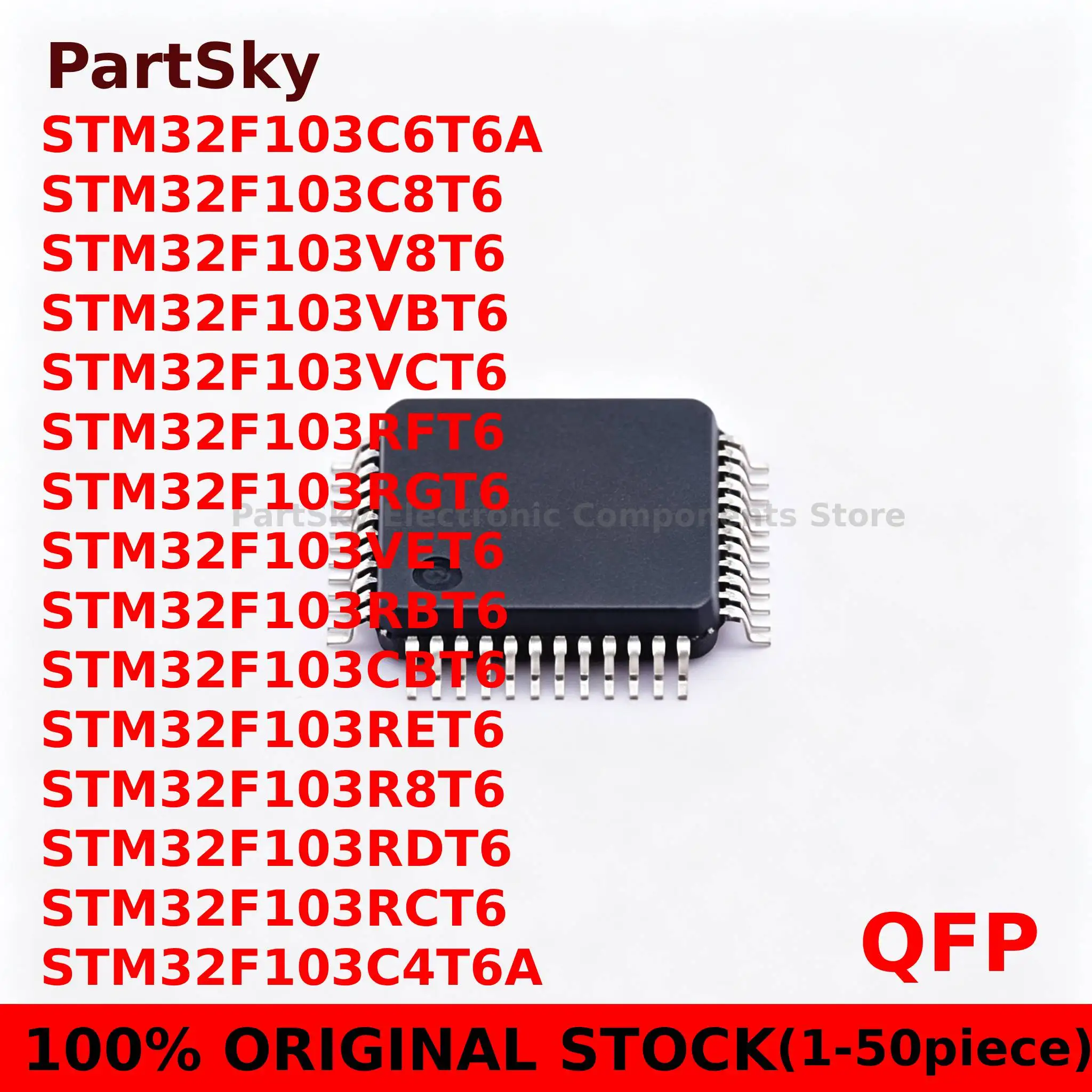 STM32F103C6T6A C4T6A STM32F103C8T6 STM32F103CBT6 STM32F103VET6 STM32F103RBT6 STM32F103 RET6 RCT6 RDT6 RFT6 RGT6 V8T6 VBT6 VCT6