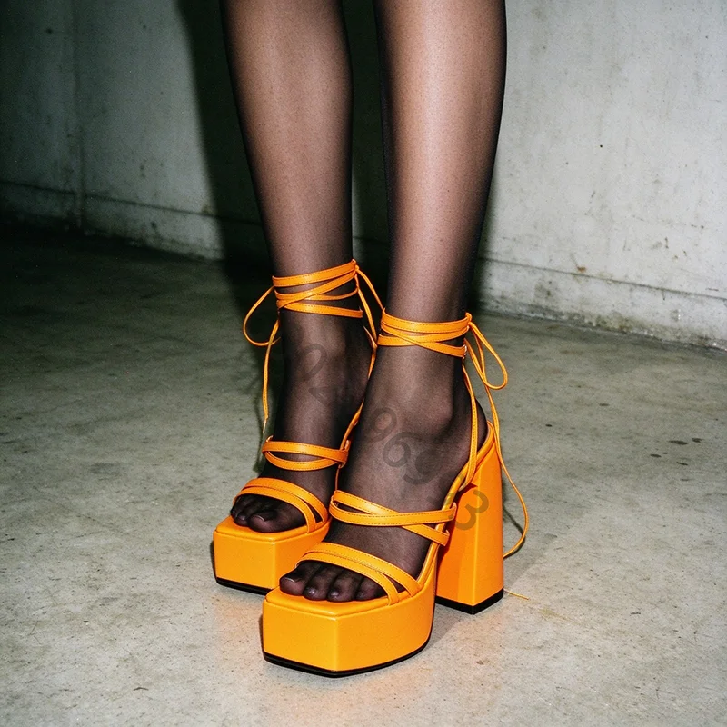 Women Black Snake Print T-Strap Cutout Platform Stiletto Sandals Double Wraparound Ankle Buckle Heel Shoes for Party Club