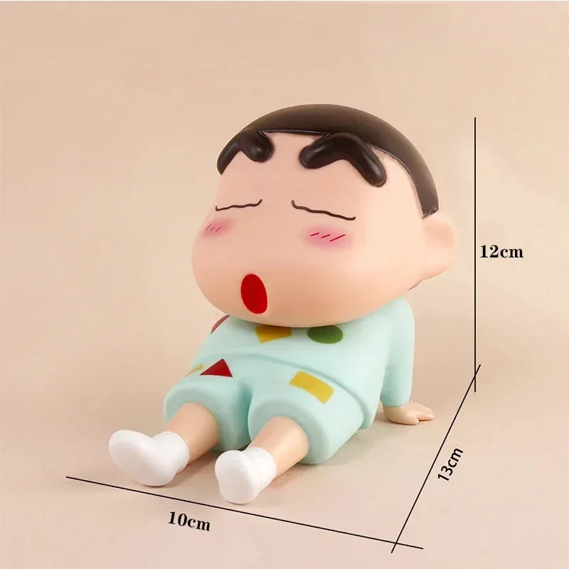 Crayon Shin-Chan Figuren Telefonhalter Kawaii Anime Desktop Ornamente Cartoon Fernsehen Telefon Unterstützung Niedliche Puppendekorationen – Detail 6
