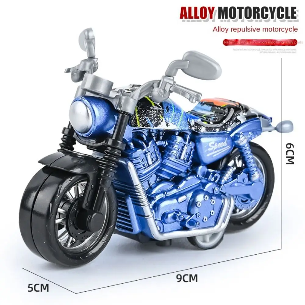Мини-модель мотоцикла, модель мотоцикла, имитация мотоцикла, локомотив из сплава, модель мотоцикла, детский подарок