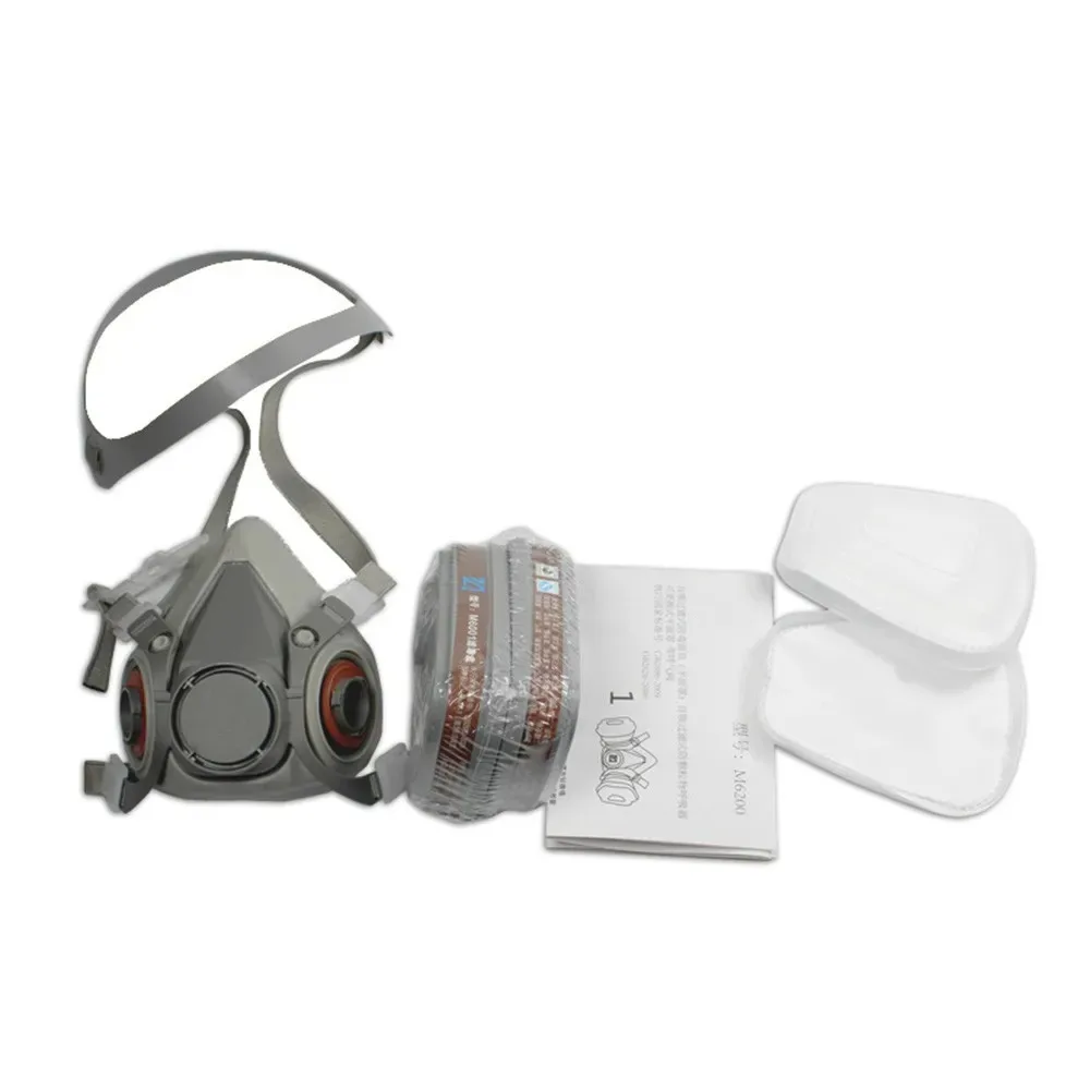 

6200 Half Face Respirator for Industrial Painting & Spraying - Anti Dust Fog Particulate Protection with Safety Filters