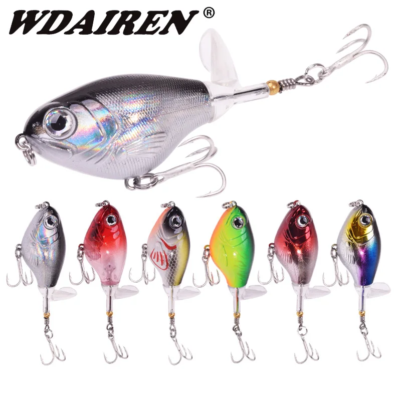 1 pz richiamo di pesca 11g/16g galleggiante coda rotante esca artificiale Crankbait Bass pesce gatto esche per attrezzatura da pesca