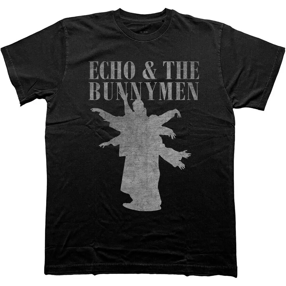 Echo & The Bunnymen - Silhouettes - Black T-shirt  High Quality 100%Cotton Short Sleeve