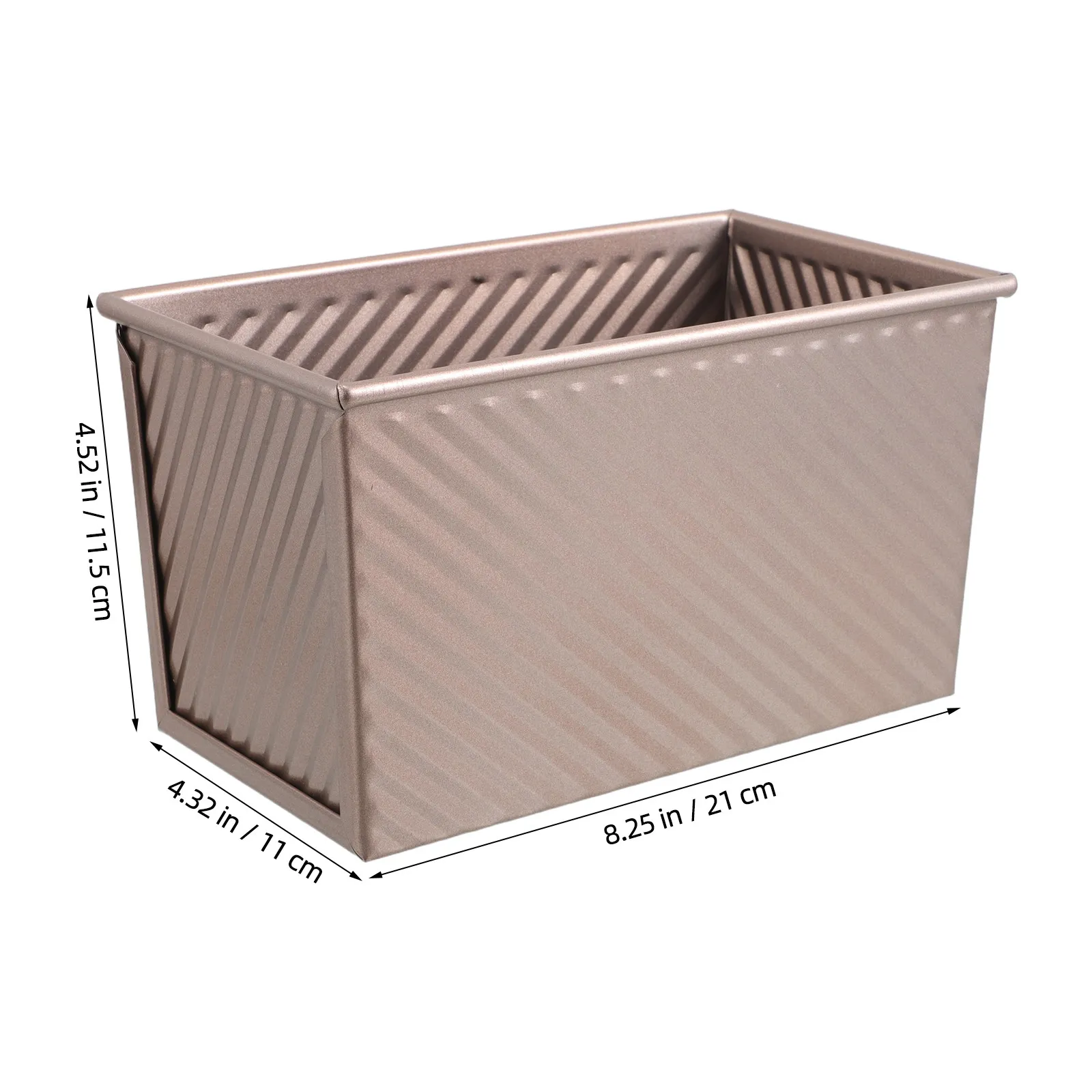 Non-Stick Rectangular Toast Pan Carbon Steel Bread Mold For Cake Loaf Banana Meat Baking Tool Kitchen Supplies Baking Tray