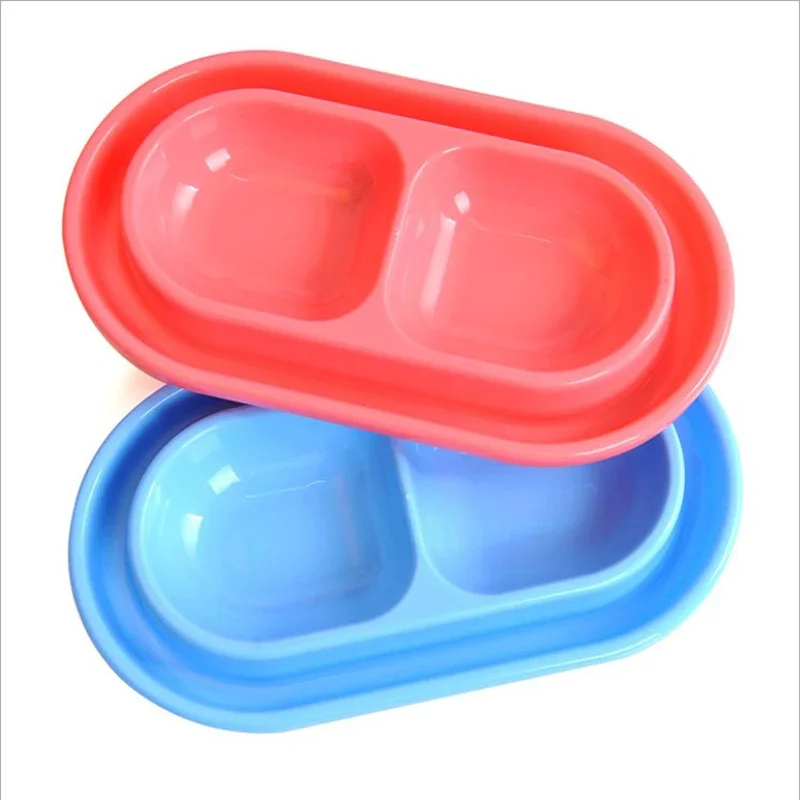 

Prevent Ants Pet Double Bowls Plastic Bowl Puppy Cat Food Water Feeder Dog Feeder Dish Pet Accesorios