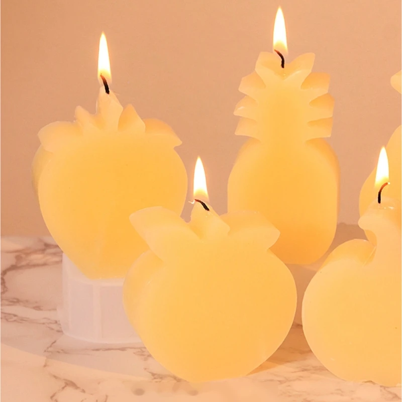 Stampo in resina per frutta Stampi per candele Stampi in silicone per ananas Stampi per dolci fai da te