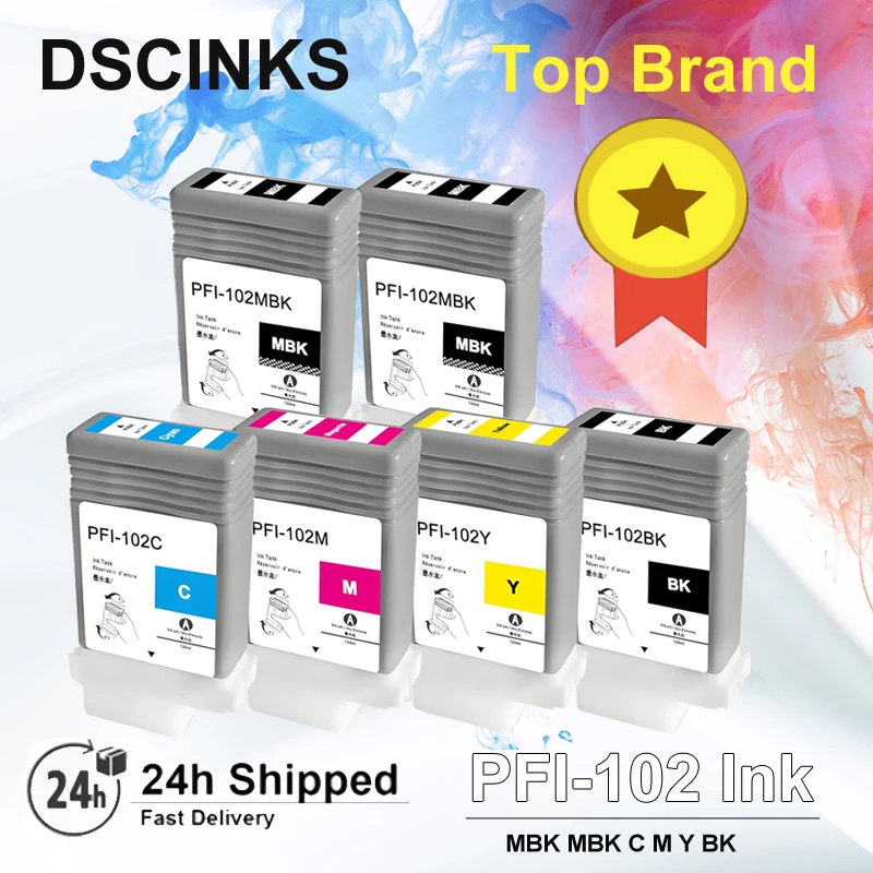 

PFI-102 Comatible ink cartridge for Canon PFI-102 PFI 102 ink cartridge for Canon Canon iPF 500 ipf 510 ipf 600/610/700/710/605