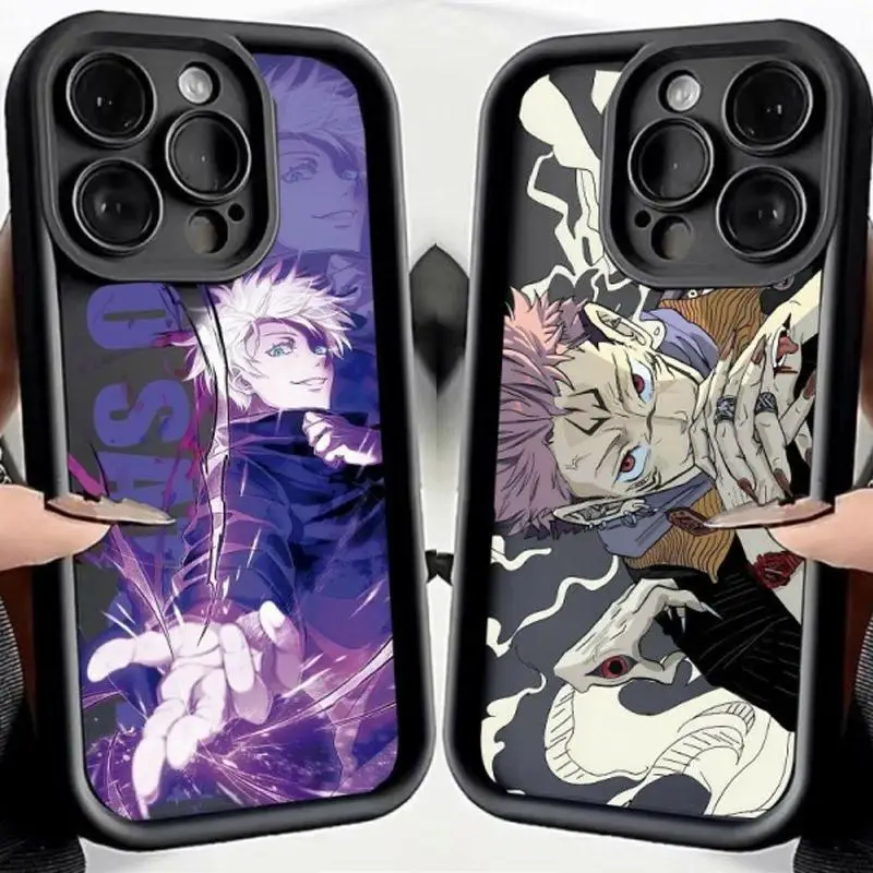 Anime Jujutsu Kaisen Gojo Satoru Case For IPhone 15 Pro Max 16 13 14 11 12 Mini 7 8 Plus X XS XR Cover Soft Couqe Silicone