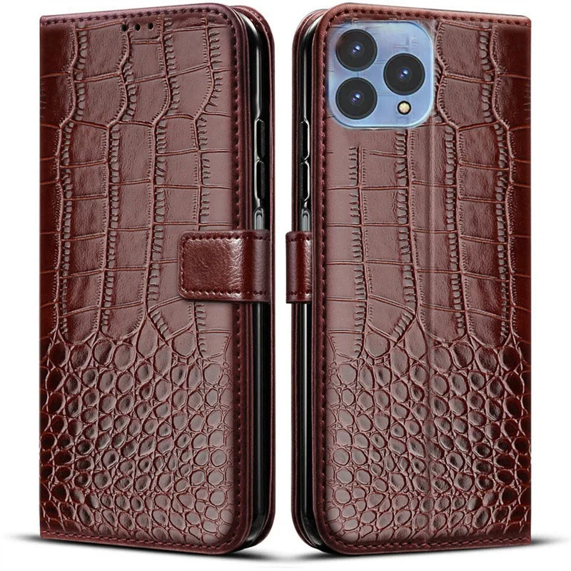 For Cubot P80 CubotP80 P 80 2023 6.53" Vintage Pu Leather Wallet Case for Coque Cubot P80 P 80 Flip Phone Cover