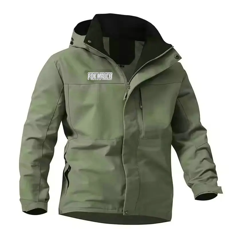 FOXMAUCB Motorcycle Windbreaker Man's MTB Bicycle Outerwear Cycling Jacket Mountain Bike Coat Chamarra Rompevientos De Hombre