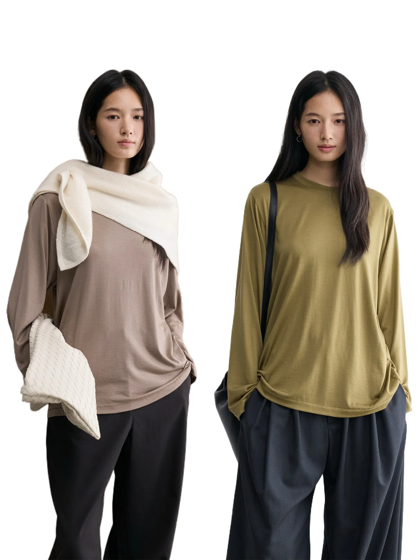 

Футболка свободного кроя с круглым вырезом и принтом на плече из золотистого флиса из серии Paper Man, машинная стирка