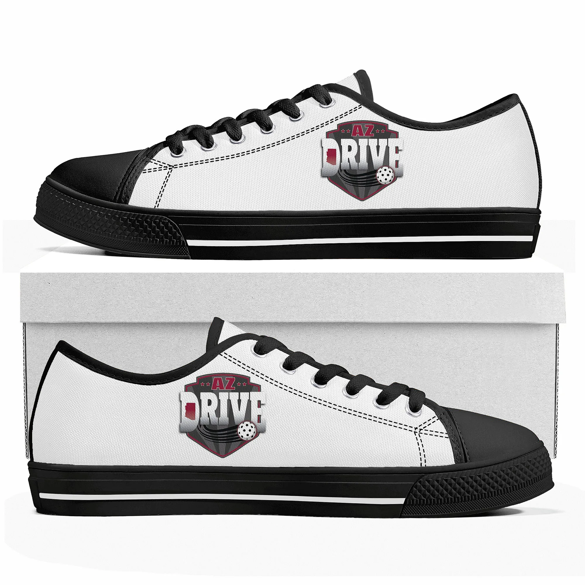 AZ DRIVE pickleball Low Top Sneakers Mens Womens Teenager Canvas High Quality Sneaker Casual Custom Made Shoes Customize DIY