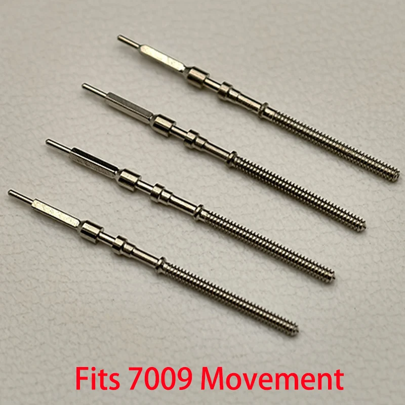 

2pcs/4pcs 7009 Watch Crown Stem Spare Parts Crown Watch Steel Stem Kit Fits 7009 Automatic Mechanical Movement Stem Repair Parts