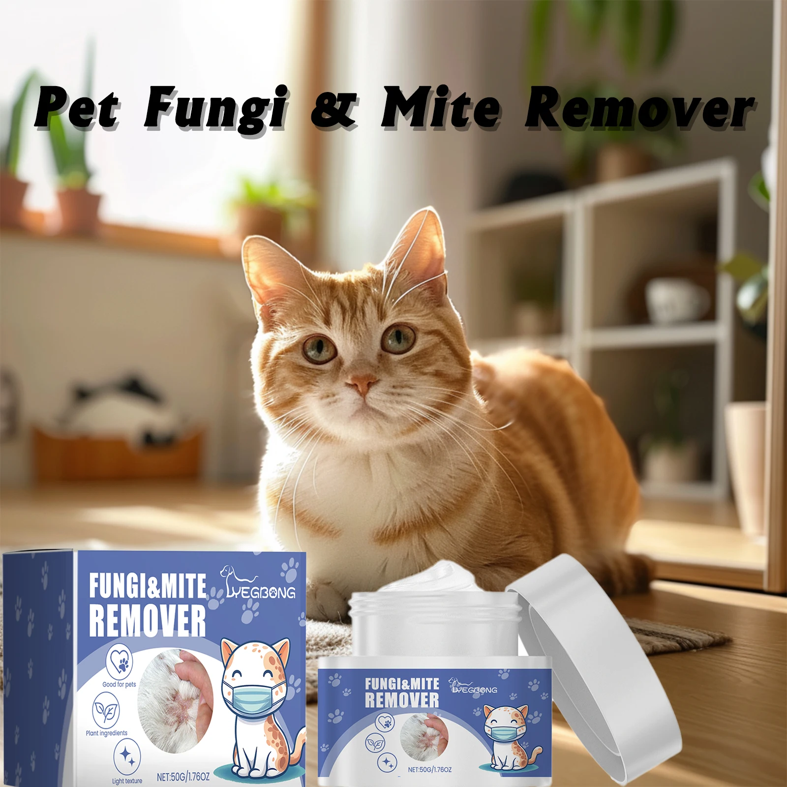

Pet Mite Removal Cream Effectively Combat Mites Quickly Clean Pets Skin Relieve Skin Itching and Discomfort Fungi & Mite Remover