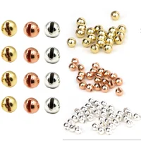 50 Uds. Cuentas ranuradas de tungsteno 2,5mm-4,0mm Material para atar moscas trucha moscas pesca cuentas de tungsteno oro/plata/cobre anzuelo