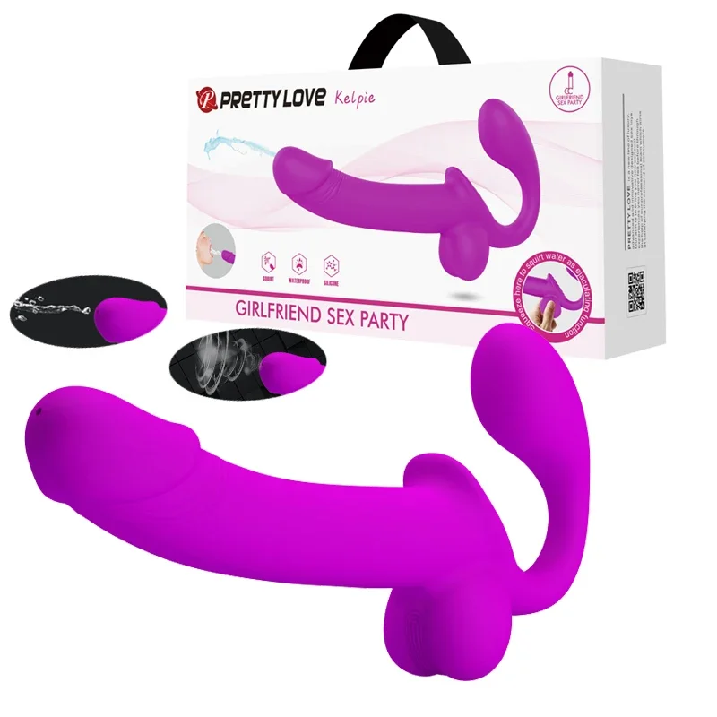 Pretty Love Le Sexe Intime Entre Femmes Réinventé avec un Doublon Éjaculant en Silicione