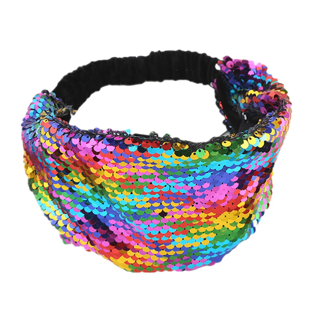 6 Pcs Girl Wrap Head Bands Scarf Cross Headbands Headwrap Hairband Elastic Women's