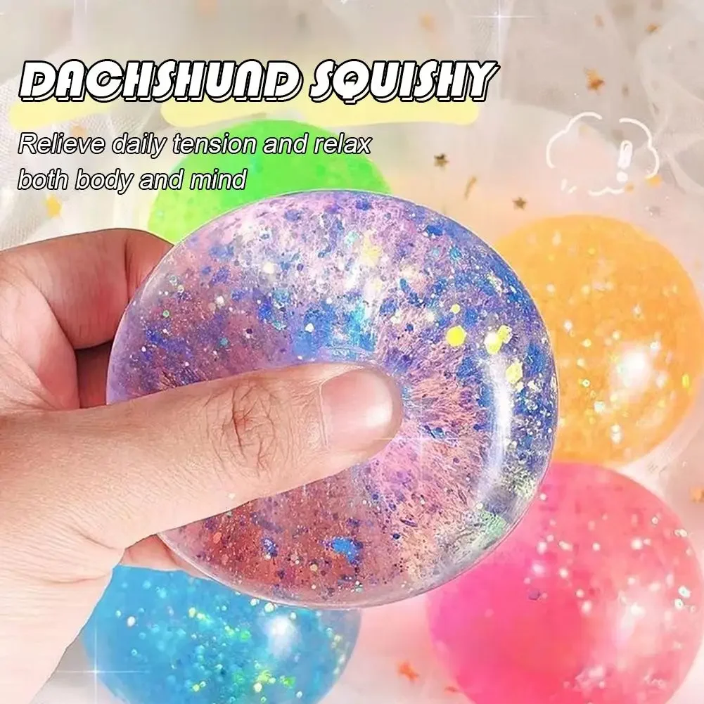 2026 New Hot Round Maltose Pinch Music Decompression Ball Relief Toy Decompression Artifact Adult Toys
