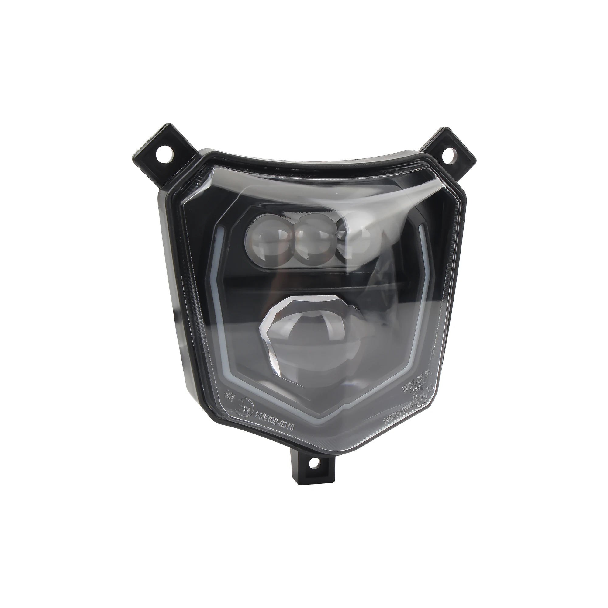 Para ktm honda crf 125 250 450l 450rl cr xr enduro motocross led farol alto baixo feixe cabeça luz drl acessórios da motocicleta