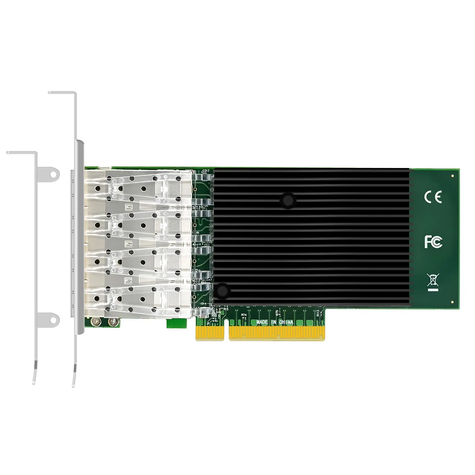 4-Port 10G SFP+ Ethernet Network Card with Intel X710-BM1 Controller, PCIE 3.0 X8 Interface