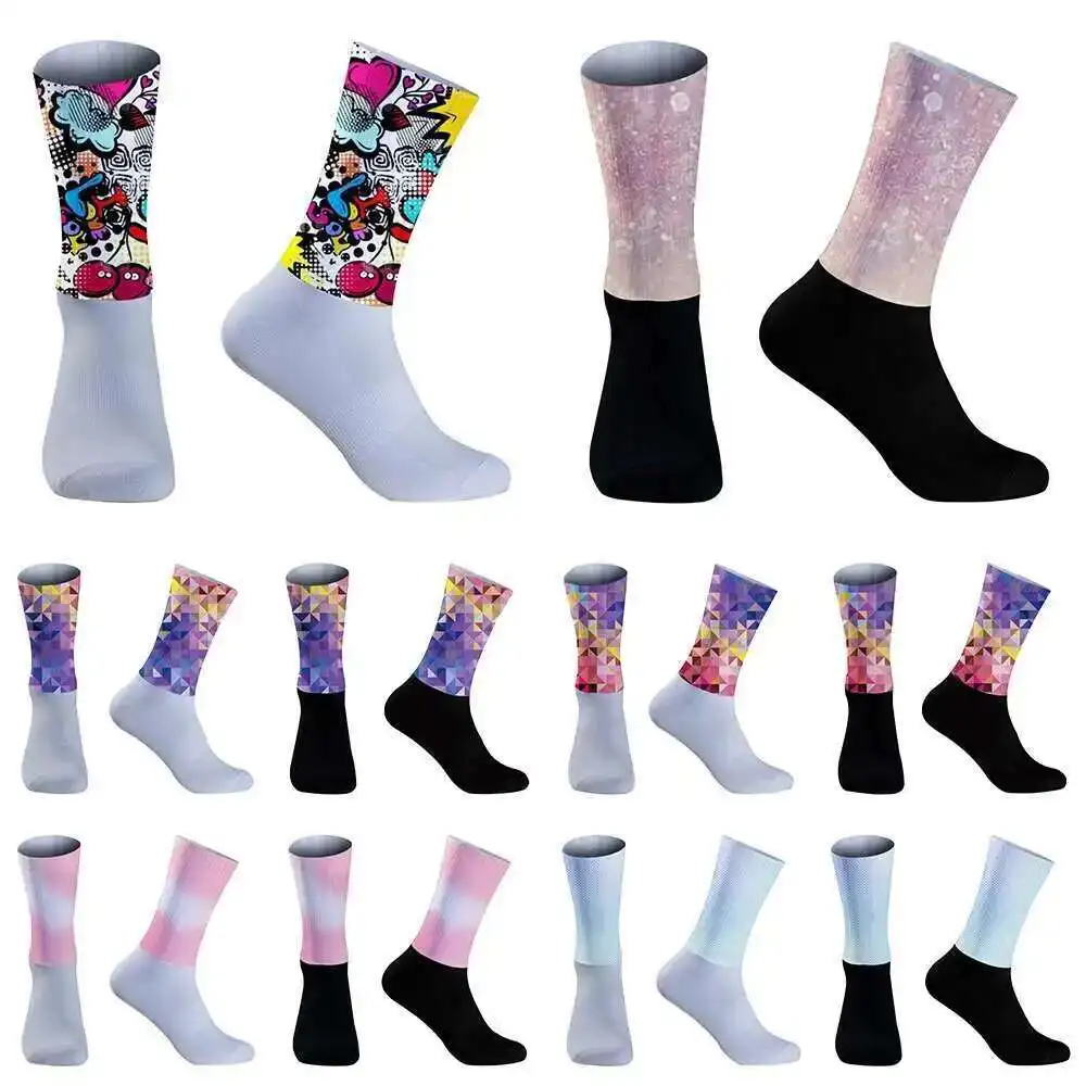 

2024 новые летние велосипедные спортивные велосипедные носки Нескользящие силиконовые уличные велосипедные носки