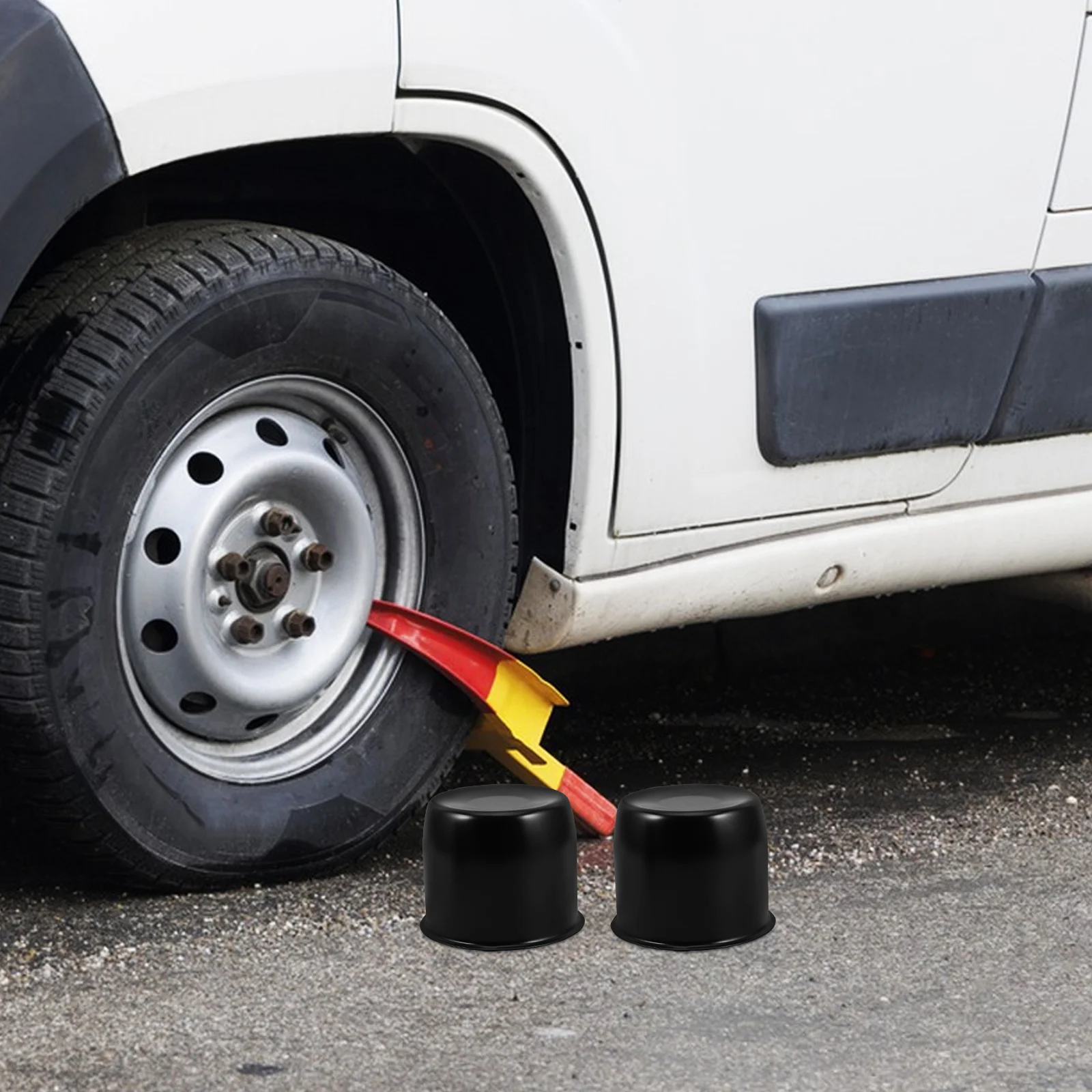 

4Pcs Trailer Wheel Hub Dust Covers Metal Material Easy Installation 108Mm Diameter Hub Caps for Steel Rim Trailer Wheel Bearing