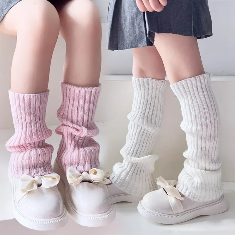 

Детские вязаные гетры Sweet Girls Candy Color в корейском стиле, однотонные, осенне-зимние, эластичные, универсальные, с рисунком слона