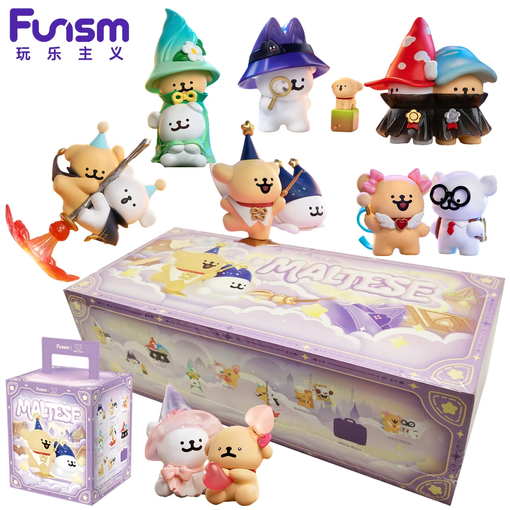 Mainan Koleksi Model Anime Kreatif Seri Tim Petualangan Ajaib FUNISM Maltese Blind Box Original Baru untuk Penggemar