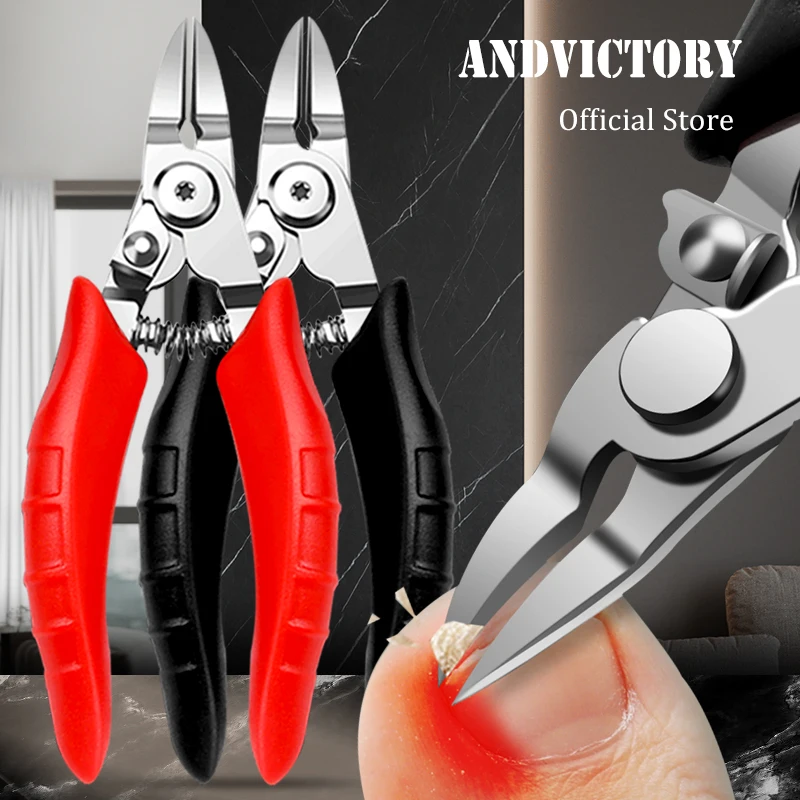 

1Pcs Toenail Clippers Nail Cutters Professional Pedicure Paronychia Tools Manicure Stainless Steel Sharp Curved Blade Big Pliers