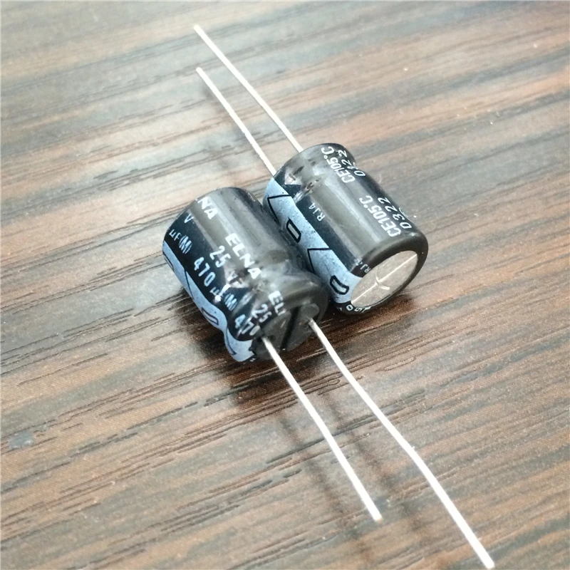 10pcs/100pcs 470uF 25V Japan ELNA RJ4 Series 10x12.5mm 25V470uF Audio Aluminum Electrolytic Capacitor HIFI DIY