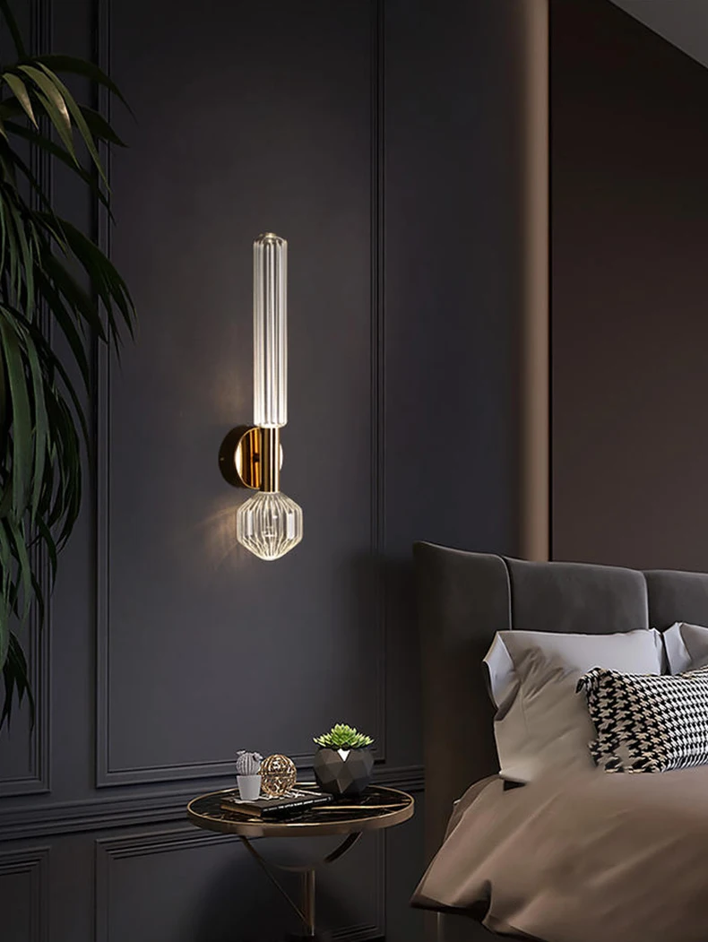 Novelty Clear Glass Gold Chandeliers