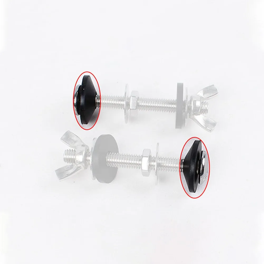 Rubber Fittings for Toilet Seat Stability 10 Count Non-Slip Design Fits M6 and M8 Bolt Sizes Elastic Performance
