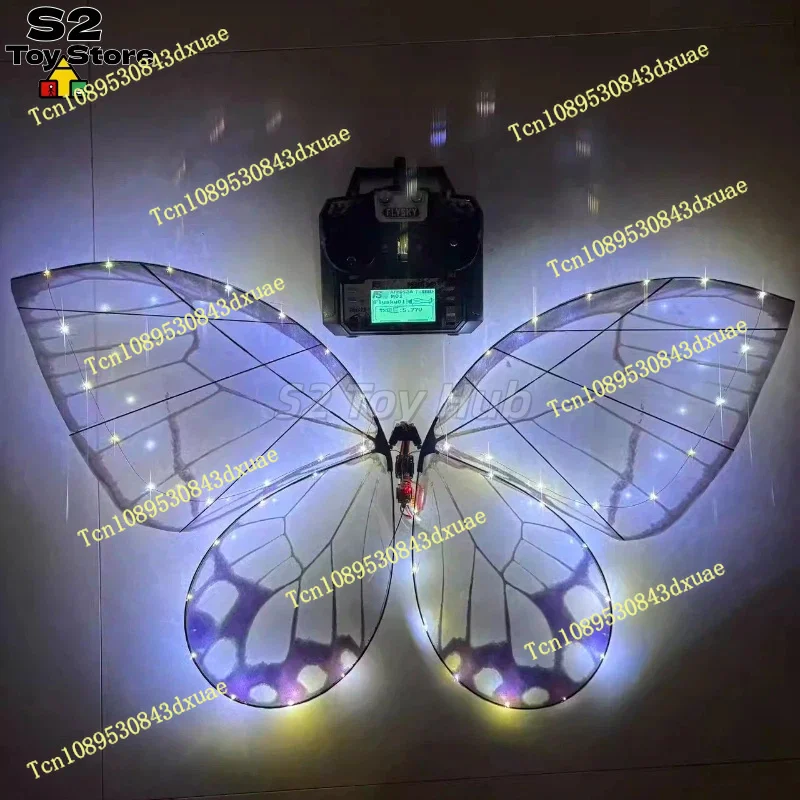 Magical LED RC Butterfly Drone Flying Bionic Insect Toy with Colorful Wings, Perfect for Wedding Proposal Birthday Party Decor