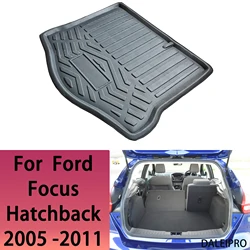 Car Rear Trunk Mat For Ford Focus MK2 Hatchback 2005 2006 2007 2008 2009 2010 2011 Cargo Liner Boot Floor Carpet Accessories