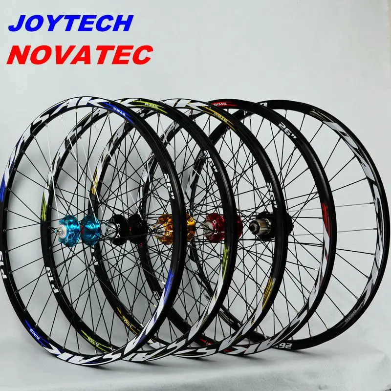 

Mountain Bicycle Wheels Novatec041042 Joytech Front 2 Rear 4 Bearing Japan Hub Super Smooth Wheel Wheelset Rim26 27.5 29in