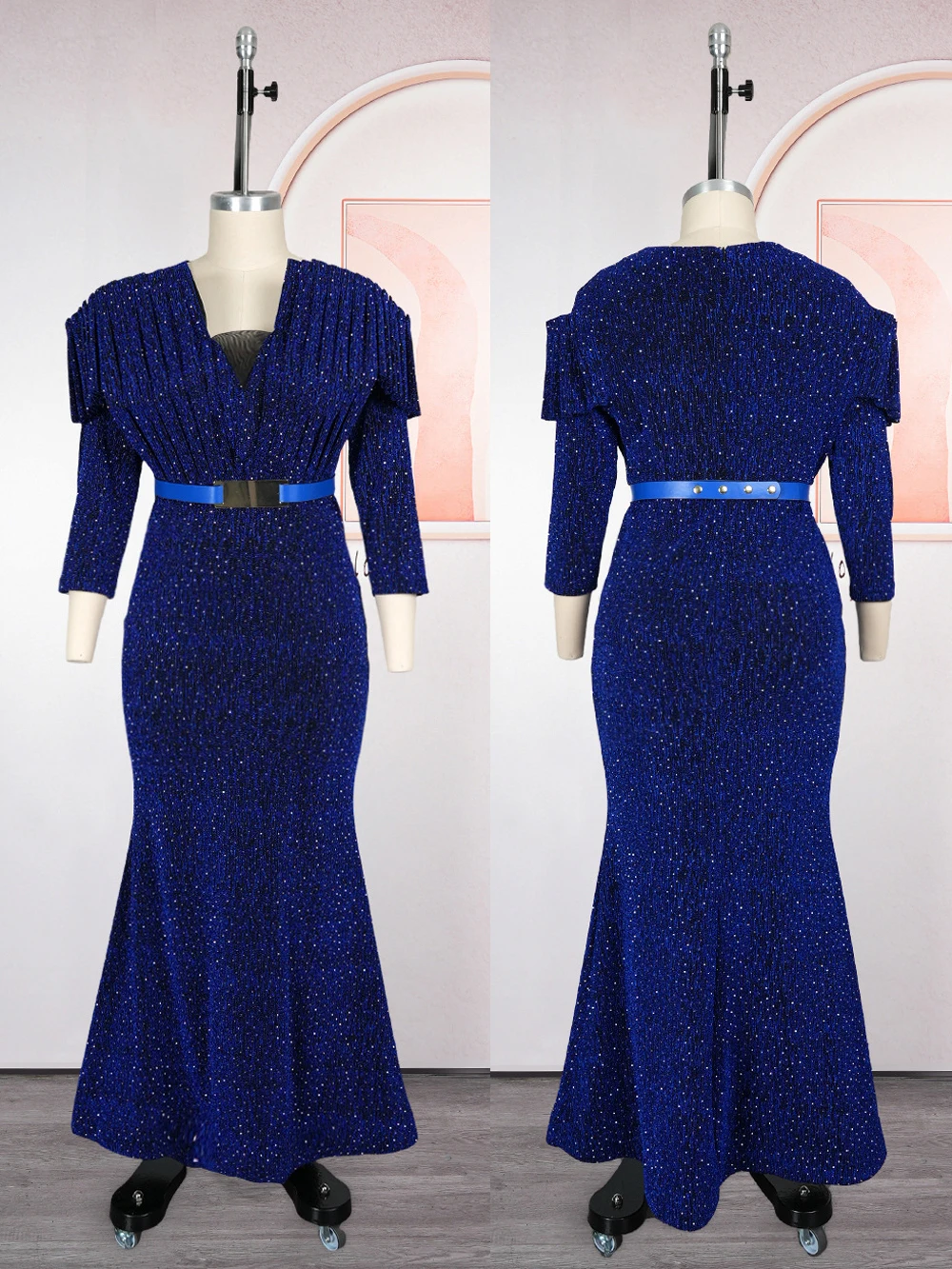 Luxury Party Dresses For Women Diamond Mermaid Long Dress Birthday Prom Wedding Evening Gowns Turkey African Clothing New Year