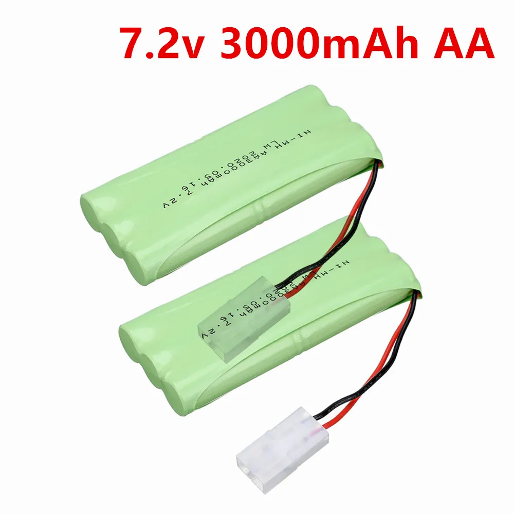7.2V 3000mah NI-MH AA battery for Remote control electric toy boat car truck 7.2 V 2400 mah aa nimh rechargeable battery