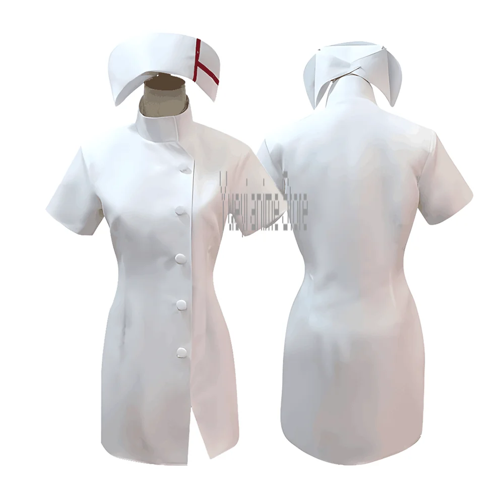 Cosplay Tsumiki Mikan White nurse uniform Costume Halloween Party  Outfit Dress Customize your size