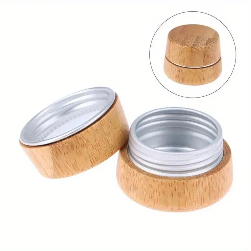 Refillable Cosmetic Container DIY Sealing Portable Cream Bottle Multifunction Bamboo Small Aluminum Cans Women