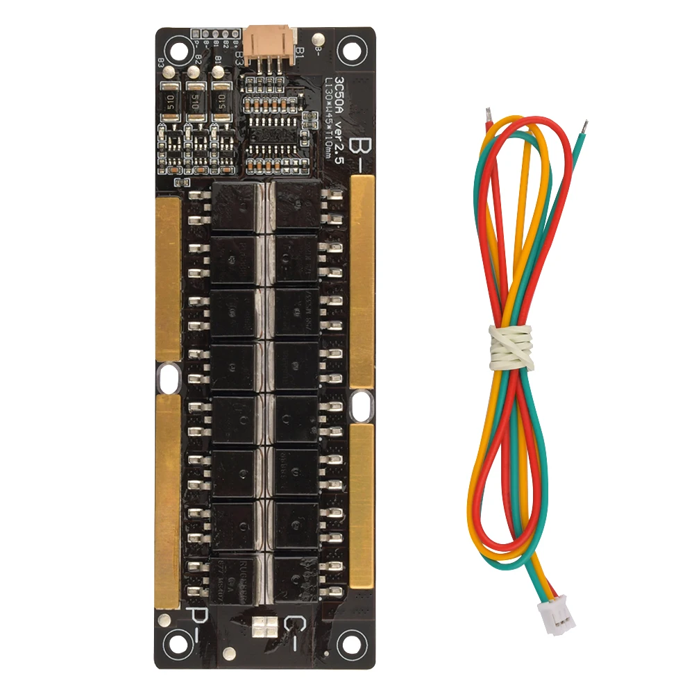 BMS 3S 12.6V 50A Li-ion Lithium Battery Charge Protection Board with Balance PCB PCM For E-bike Escooter 18650 Cells Charging