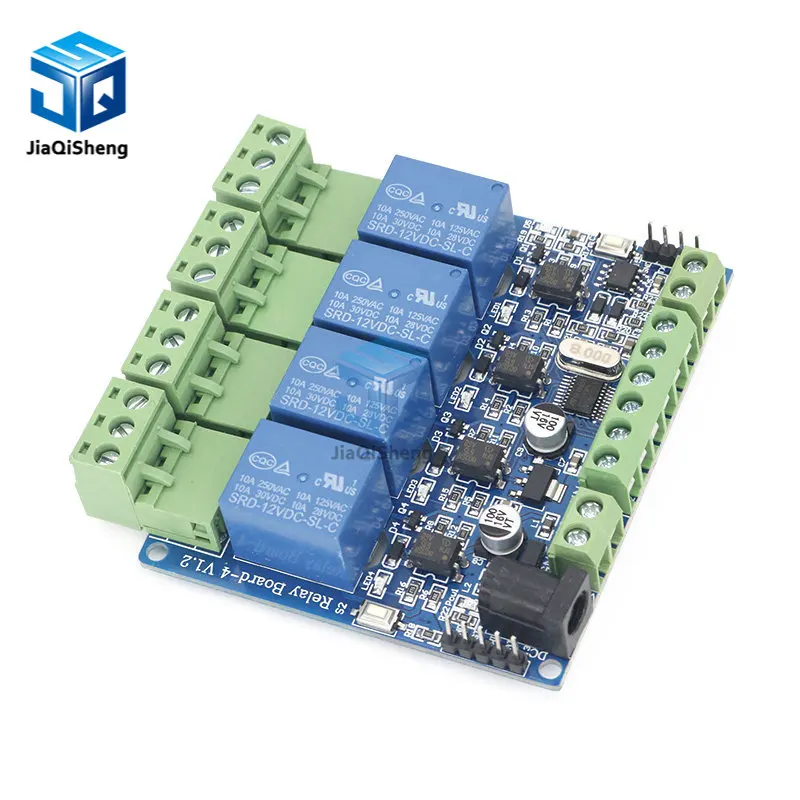 Modbus RTU 4 Way Relay Module DIY STM8S103 System 4 Road Input 485 Communication